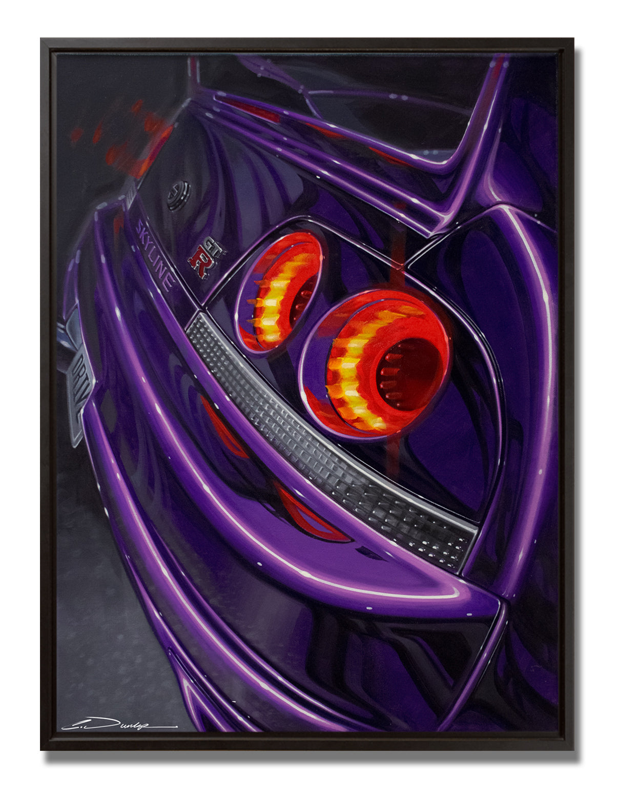 "R33 GT-R" Original Oil Painting